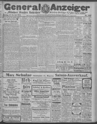 Münchner neueste Nachrichten Freitag 20. November 1903