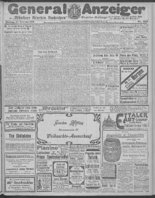 Münchner neueste Nachrichten Freitag 27. November 1903