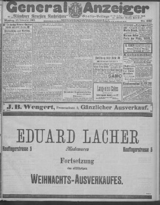 Münchner neueste Nachrichten Montag 30. November 1903