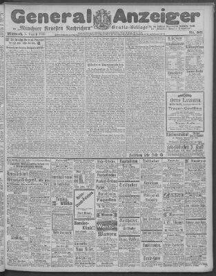 Münchner neueste Nachrichten Mittwoch 5. August 1903
