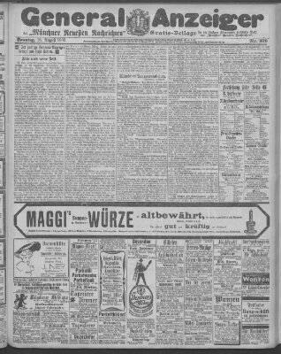 Münchner neueste Nachrichten Sonntag 16. August 1903