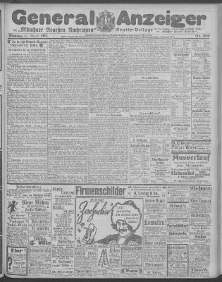 Münchner neueste Nachrichten Montag 17. August 1903