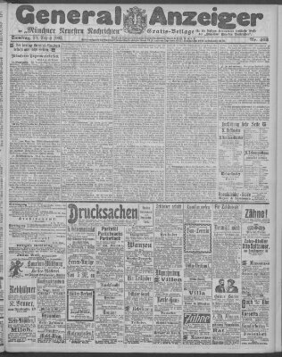 Münchner neueste Nachrichten Samstag 29. August 1903