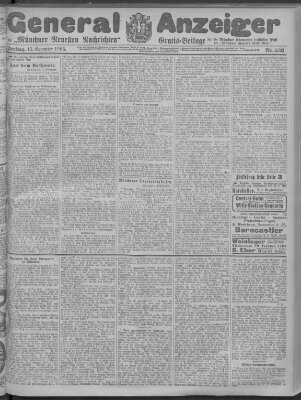 Münchner neueste Nachrichten Freitag 13. November 1908