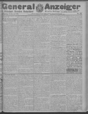 Münchner neueste Nachrichten Dienstag 14. Januar 1908