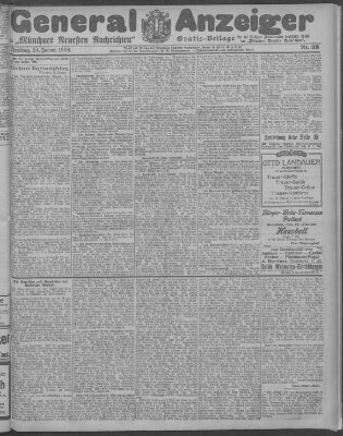 Münchner neueste Nachrichten Freitag 24. Januar 1908