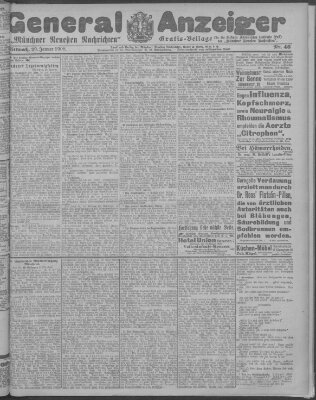 Münchner neueste Nachrichten Mittwoch 29. Januar 1908