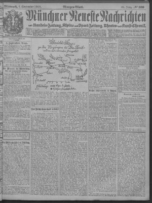 Münchner neueste Nachrichten Mittwoch 2. September 1908