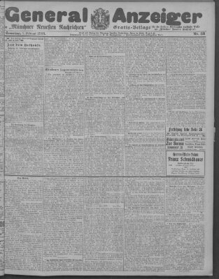 Münchner neueste Nachrichten Samstag 1. Februar 1908