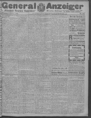 Münchner neueste Nachrichten Montag 3. Februar 1908