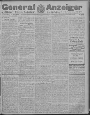 Münchner neueste Nachrichten Donnerstag 11. März 1909