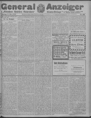 Münchner neueste Nachrichten Freitag 19. März 1909