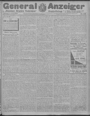 Münchner neueste Nachrichten Freitag 26. März 1909