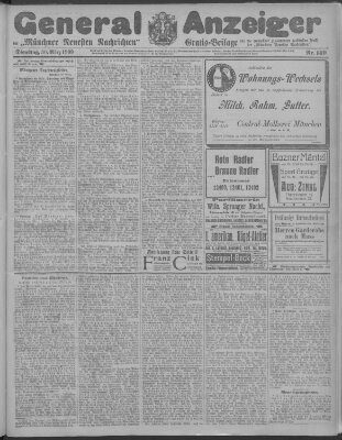 Münchner neueste Nachrichten Dienstag 30. März 1909