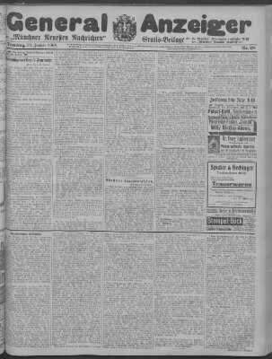 Münchner neueste Nachrichten Dienstag 19. Januar 1909