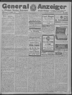 Münchner neueste Nachrichten Montag 29. November 1909