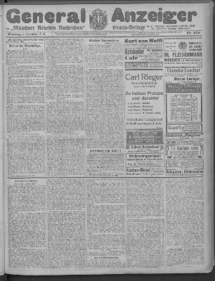 Münchner neueste Nachrichten Montag 6. Dezember 1909