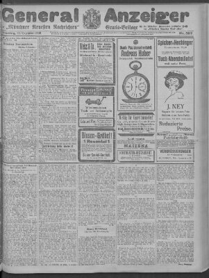 Münchner neueste Nachrichten Samstag 18. Dezember 1909