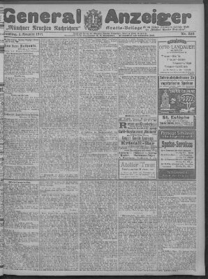 Münchner neueste Nachrichten Samstag 2. November 1907