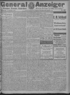 Münchner neueste Nachrichten Mittwoch 13. November 1907