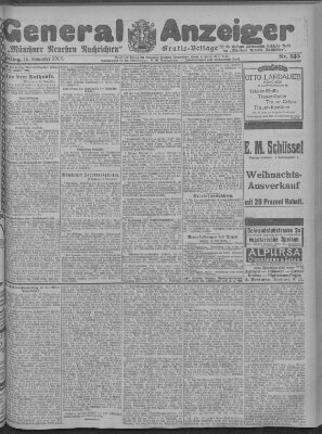 Münchner neueste Nachrichten Freitag 15. November 1907