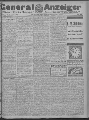 Münchner neueste Nachrichten Samstag 16. November 1907