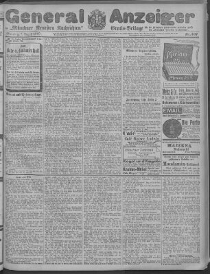 Münchner neueste Nachrichten Montag 9. August 1909