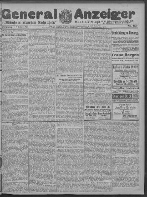 Münchner neueste Nachrichten Dienstag 1. Oktober 1907