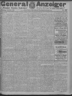 Münchner neueste Nachrichten Dienstag 15. Oktober 1907