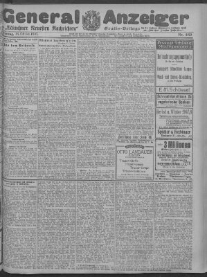 Münchner neueste Nachrichten Freitag 18. Oktober 1907