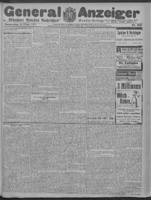 Münchner neueste Nachrichten Donnerstag 24. Oktober 1907