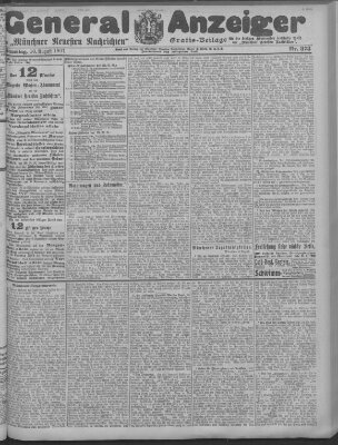 Münchner neueste Nachrichten Samstag 10. August 1907