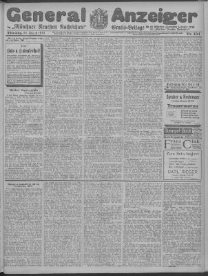 Münchner neueste Nachrichten Dienstag 30. August 1910