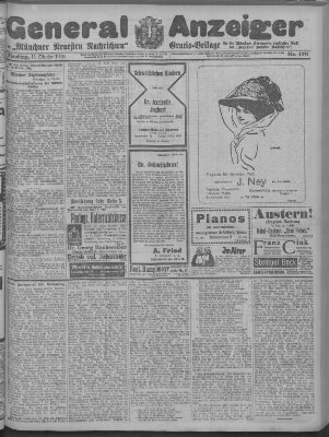 Münchner neueste Nachrichten Dienstag 11. Oktober 1910