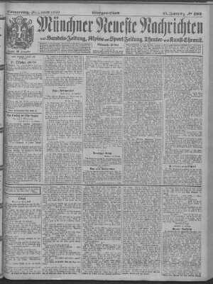 Münchner neueste Nachrichten Donnerstag 20. Oktober 1910