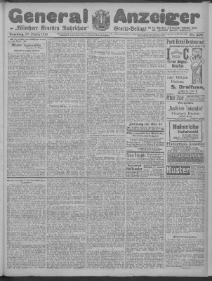 Münchner neueste Nachrichten Samstag 29. Oktober 1910