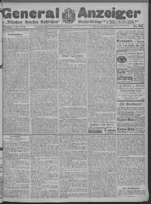 Münchner neueste Nachrichten Montag 4. Juli 1910