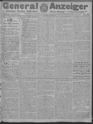 Münchner neueste Nachrichten Samstag 10. Oktober 1908