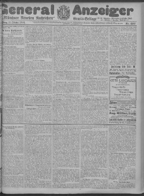 Münchner neueste Nachrichten Freitag 23. Oktober 1908