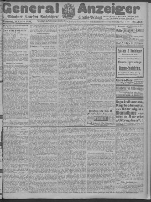 Münchner neueste Nachrichten Mittwoch 28. Oktober 1908