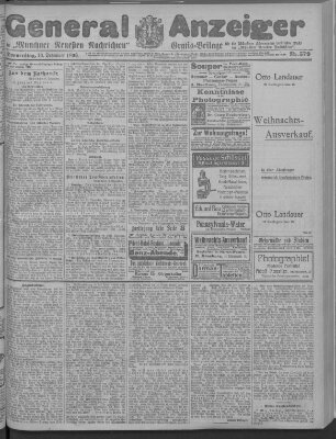 Münchner neueste Nachrichten Donnerstag 10. Dezember 1908