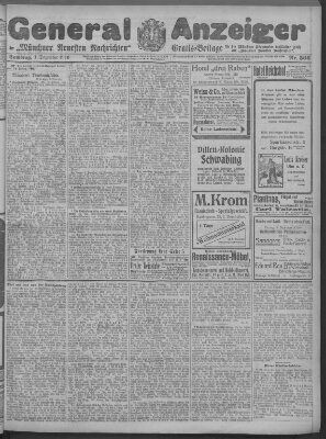 Münchner neueste Nachrichten Samstag 3. Dezember 1910