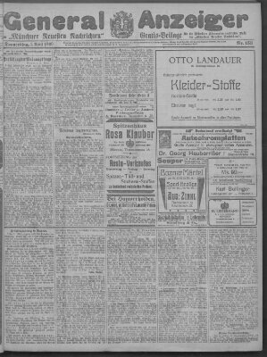 Münchner neueste Nachrichten Donnerstag 1. April 1909