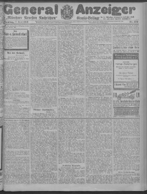 Münchner neueste Nachrichten Samstag 17. April 1909