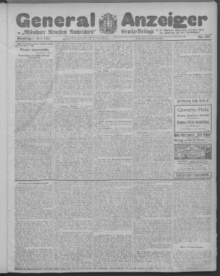 Münchner neueste Nachrichten Samstag 6. April 1912