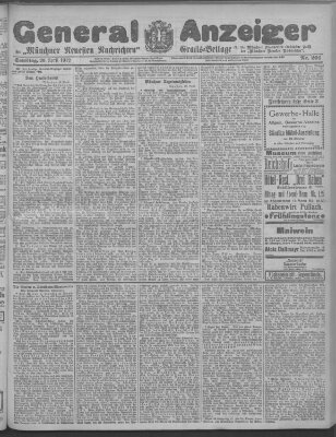 Münchner neueste Nachrichten Samstag 20. April 1912