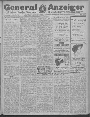 Münchner neueste Nachrichten Sonntag 21. April 1912