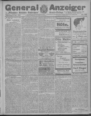 Münchner neueste Nachrichten Dienstag 30. April 1912