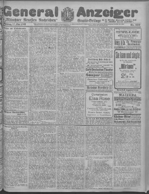 Münchner neueste Nachrichten Montag 17. Mai 1909