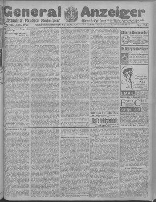 Münchner neueste Nachrichten Dienstag 18. Mai 1909